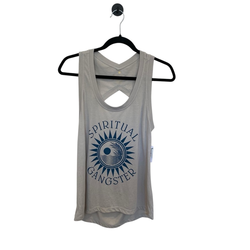 Spiritual Gangster Sun Riley Namaste Dry Tank Top Size Medium - Picture 3 of 8